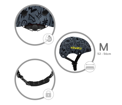 Bērnu ķivere Kidwell ORIX Plus Graffiti M