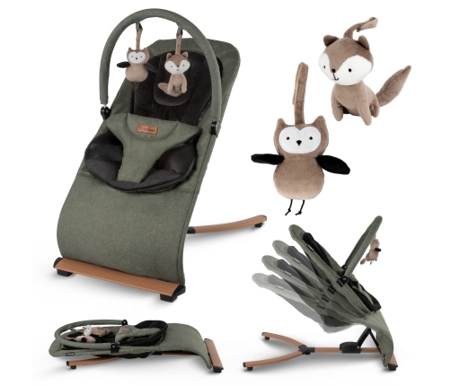 Кресло-качалка Kidwell RUBI Green/Black