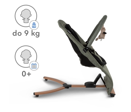 Кресло-качалка Kidwell RUBI Green/Black