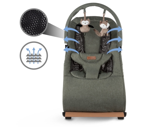 Кресло-качалка Kidwell RUBI Green/Black