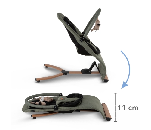 Кресло-качалка Kidwell RUBI Green/Black