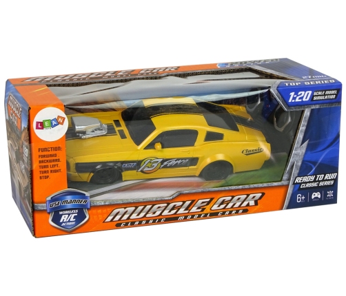 Радиоуправляемая машина на пульте Sports Car Classic 1:20 Yellow Pilot