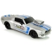 R/C Sports Car 1:16 Silver Blue Stripes Pilot