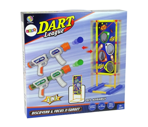 4 in 1 Target Toss Game Bags Foam Ball Gun