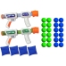 4 in 1 Target Toss Game Bags Foam Ball Gun