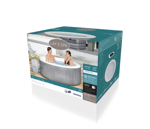 3 Seater Inflatable Spa Jacuzzi 170 x 66cm Bestway 60037