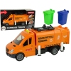 Rubbish Truck with Friction Drive Sound Effects Orange Rubbish Truck with Friction Drive Sound Effects Orange