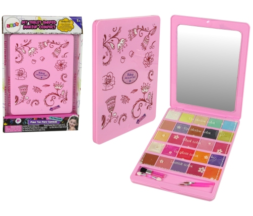 Beauty Set Palette Mirror Shadows Gloss