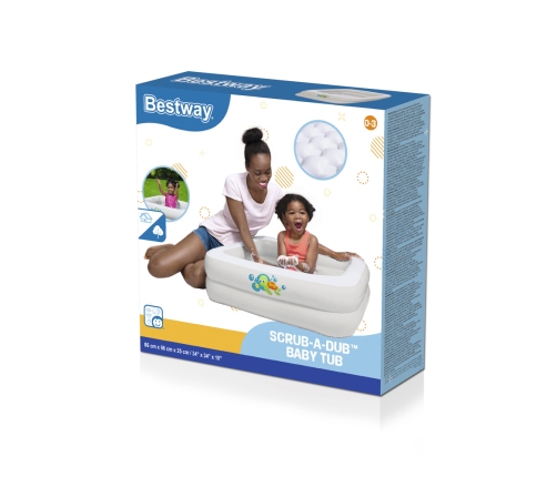 Inflatable Paddling Pool 86 x 86 x 25 cm Bestway 51116