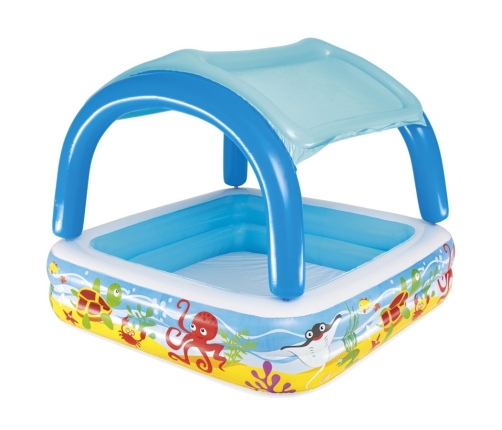 Inflatable Pool For Children With A Canopy 140 x 140 x 114 cm Bestway 52192