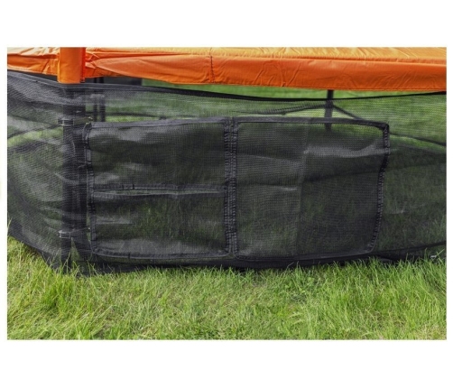 Batuts ar drošības tīklu un kāpnēm 244 cm (8ft) LEAN SPORT BEST Orange