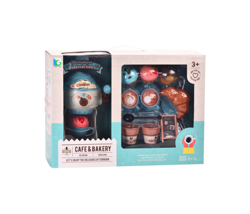 Set of Sweets Cafe Ice Cream Machine Cups Muffins