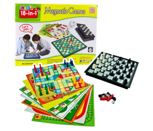 Big Games Set 18 Gameboards Chess Manji Draughts