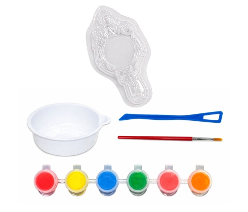 Set of Creative Plastic Mirror Mold Plaster Paints