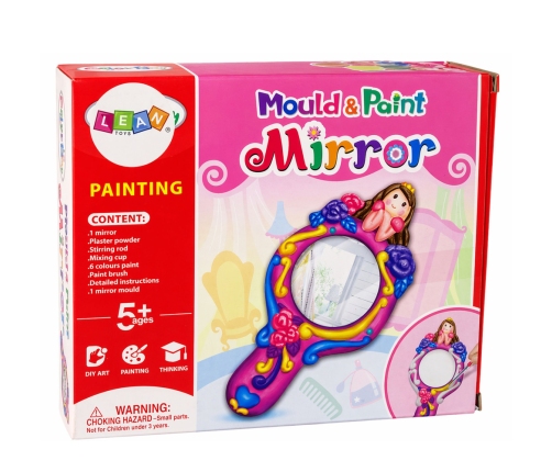 Set of Creative Plastic Mirror Mold Plaster Paints