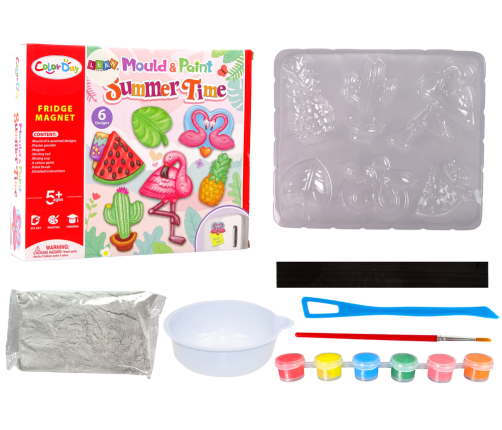 DIY Painting Kit Holiday Flamingo Watermelon Plaster Magnets