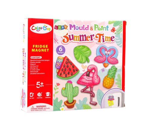 DIY Painting Kit Holiday Flamingo Watermelon Plaster Magnets