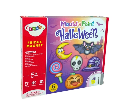 DIY Halloween Magnets Plaster Casts Pumpkin Kit