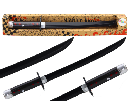Battery Operated Samurai Nichirin Sword Comfortable Handle Black Sound