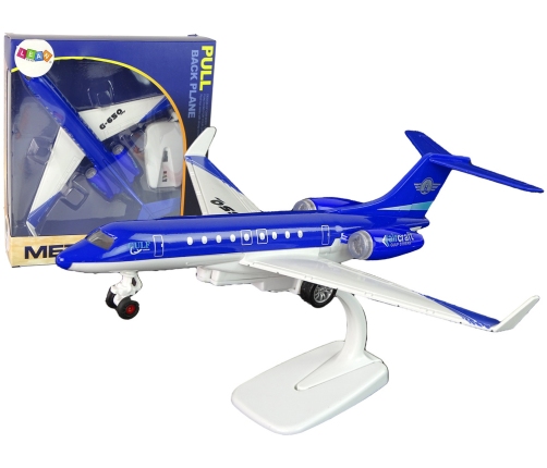 Passenger aircraft G-650 Propulsion Sound Lights Blue