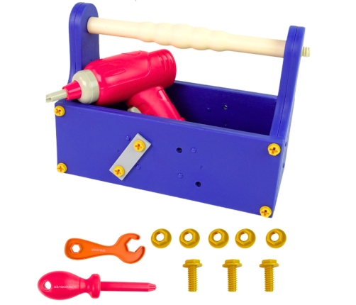 Building Blocks Set in Tool Box + Battery-driven screwdriver DIY TOOL BOX