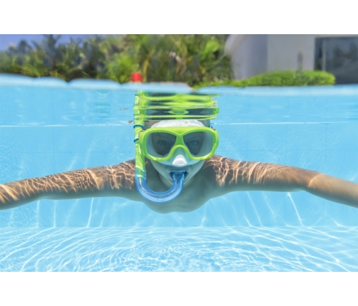 Diving Set Mask, Snorkel, Fins Green Bestway 25019