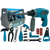 Tool Box Set Saw Drill Blue Tool Box Set Saw Drill Blue