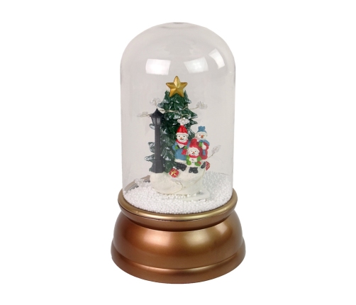 Christmas Glass Ornament Snowmen Christmas Tree Decoration Gold