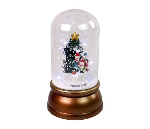 Christmas Glass Ornament Snowmen Christmas Tree Decoration Gold