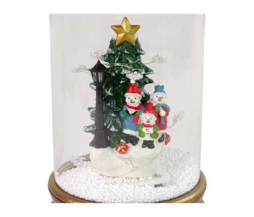 Christmas Glass Ornament Snowmen Christmas Tree Decoration Gold