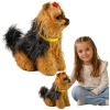 Interactive Plush Dog Soft fur Breed Yorkshire terrier Stroke its head and learn its functions