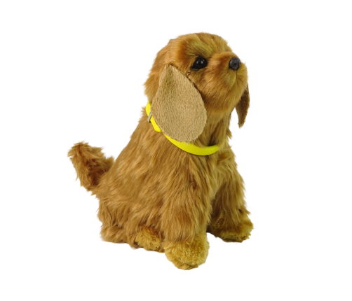 Interactive Plush Dog Soft fur Cocker Spaniel breed  Stroke its head and learn its functions