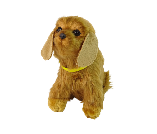 Interactive Plush Dog Soft fur Cocker Spaniel breed  Stroke its head and learn its functions