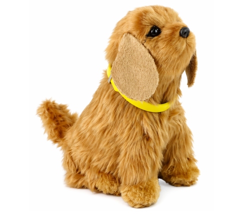 Interactive Plush Dog Soft fur Cocker Spaniel breed  Stroke its head and learn its functions