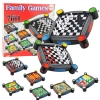 Games Set 7in1 Checkers Chinese Snakes and Ladders