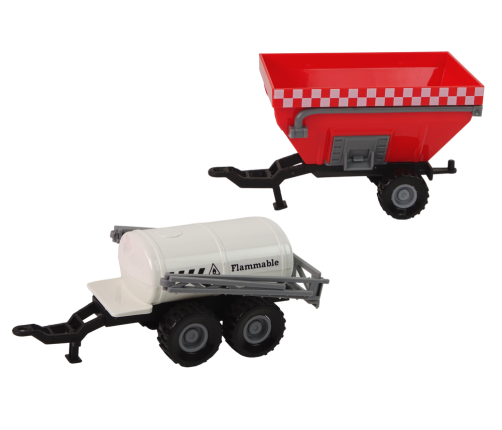 Farmer Tractor Set + 2 Farm Machines Farm Truck Set