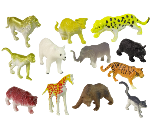 Large Figure Set Wild Animals Safari  + Accessories  34 Elements
