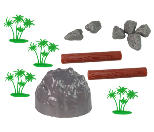 Large Figure Set Wild Animals Safari  + Accessories  34 Elements