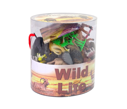 Large Figure Set Wild Animals Safari  + Accessories  34 Elements