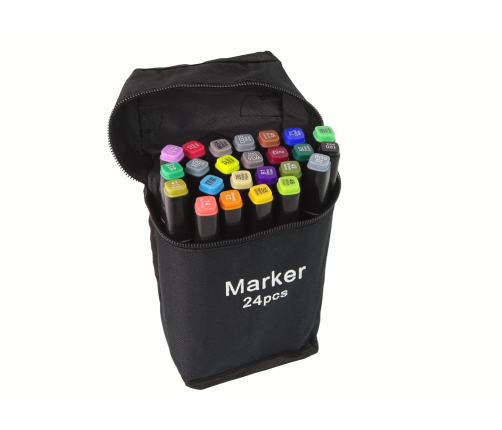 Set of 24 Double-sided Alcohol Markers