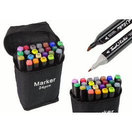 Set of 24 Double-sided Alcohol Markers Set of 24 Double-sided Alcohol Markers