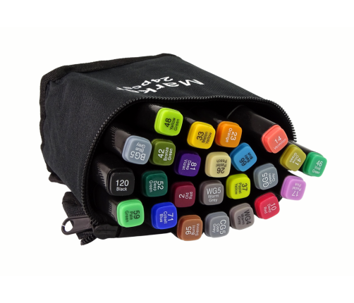 Set of 24 Double-sided Alcohol Markers