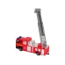 Fire brigade vehicle set pull motorboat Jeep Red