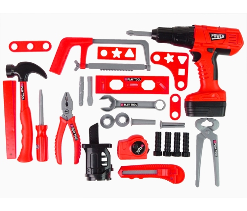 Handyman Set Screwdriver Battery Hammer Saw