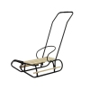 Metal Sled with push bar Backrest Strap Black Metal Sled with push bar Backrest Strap Black