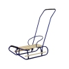 Metal Sled with Push Bar Backrest Strap Blue Metal Sled with Push Bar Backrest Strap Blue