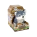Interactive Husky Dog Mascot Walks Moves Tail Sound
