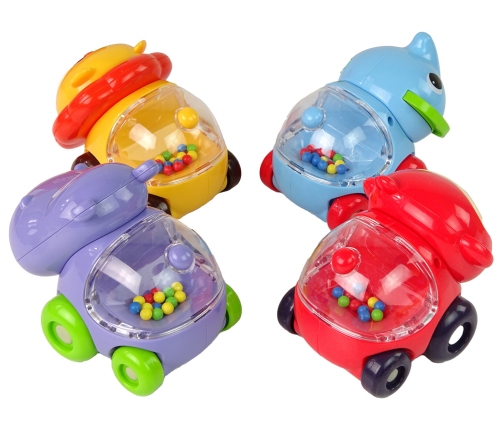 Set of Coloured Vehicles with Balls