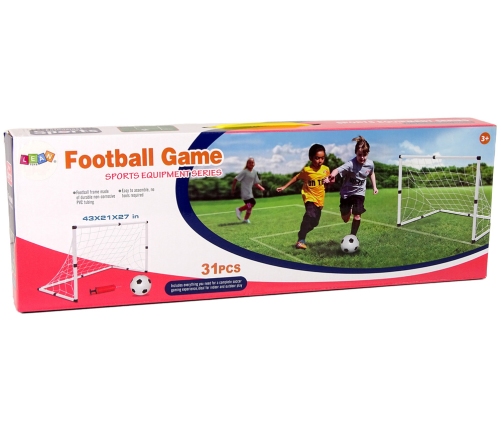 Big Football Goal for Kids + Football with pump Football Game