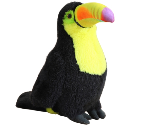 Plīša tukanis rotaļlieta 30 cm Yellow